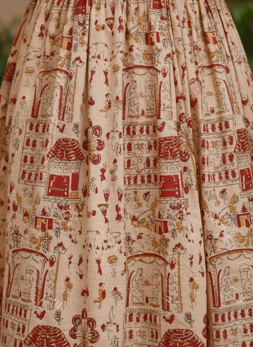 MF00027 - Maxi frock (Warli Print)