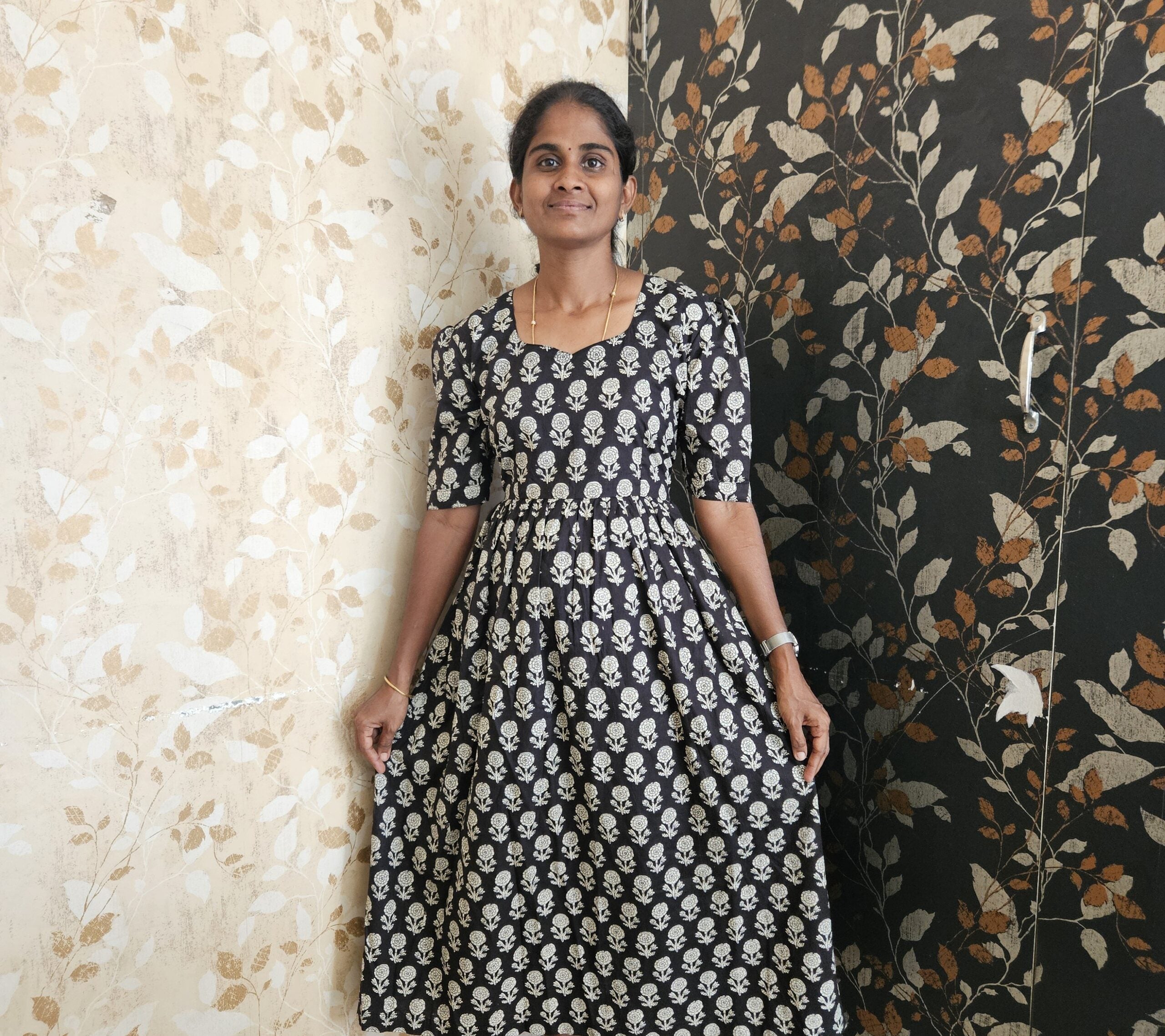 MF00012- Jaipur cotton - Maxi Frock