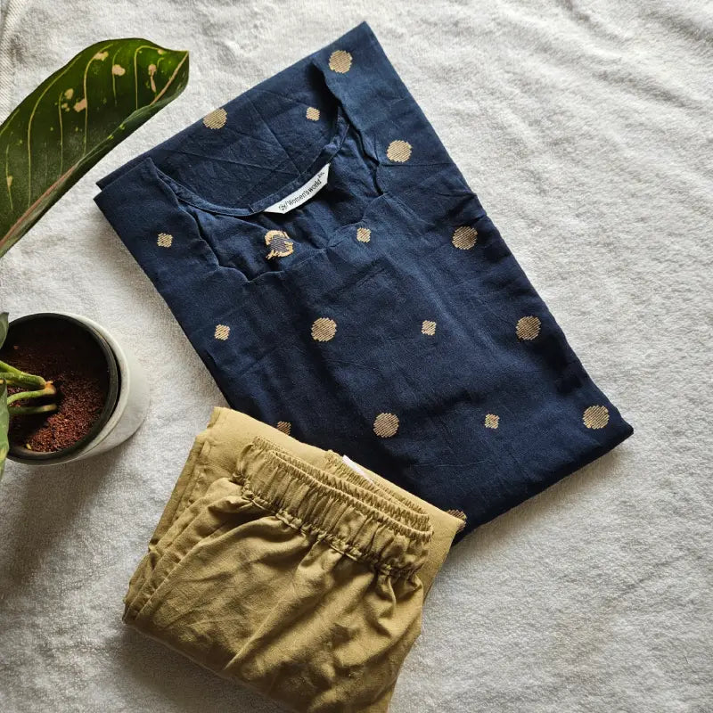 HC0027-Handloom Cotton-2-piece set