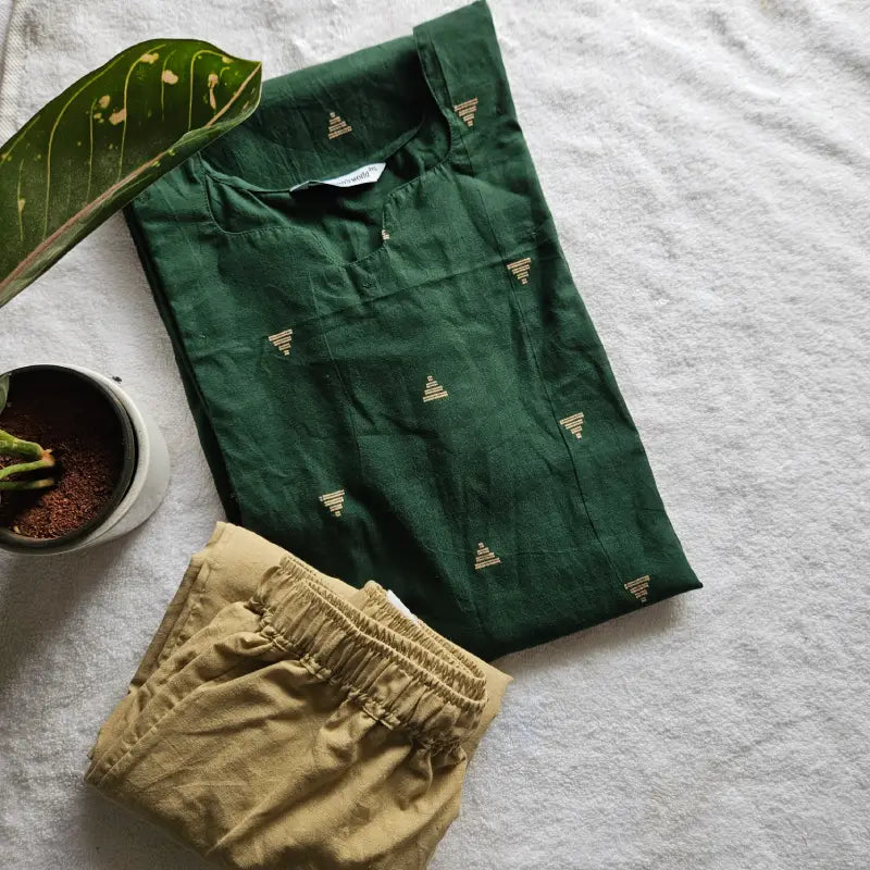 2-piece set-HC0026-Handloom Cotton