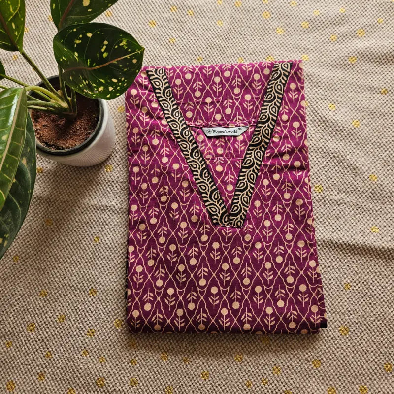 K0013-Kurti with lining