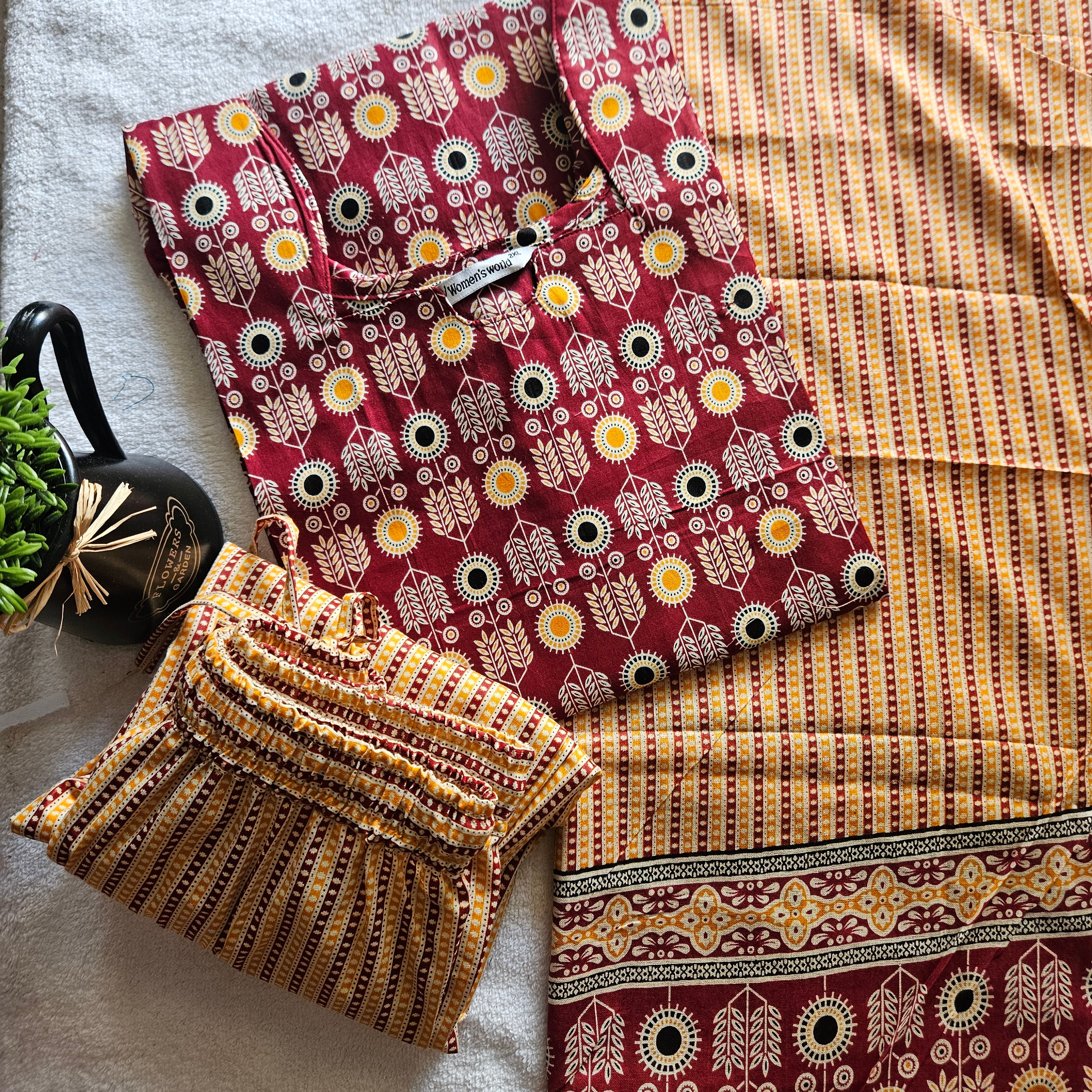 Ikkat cotton mill print 005