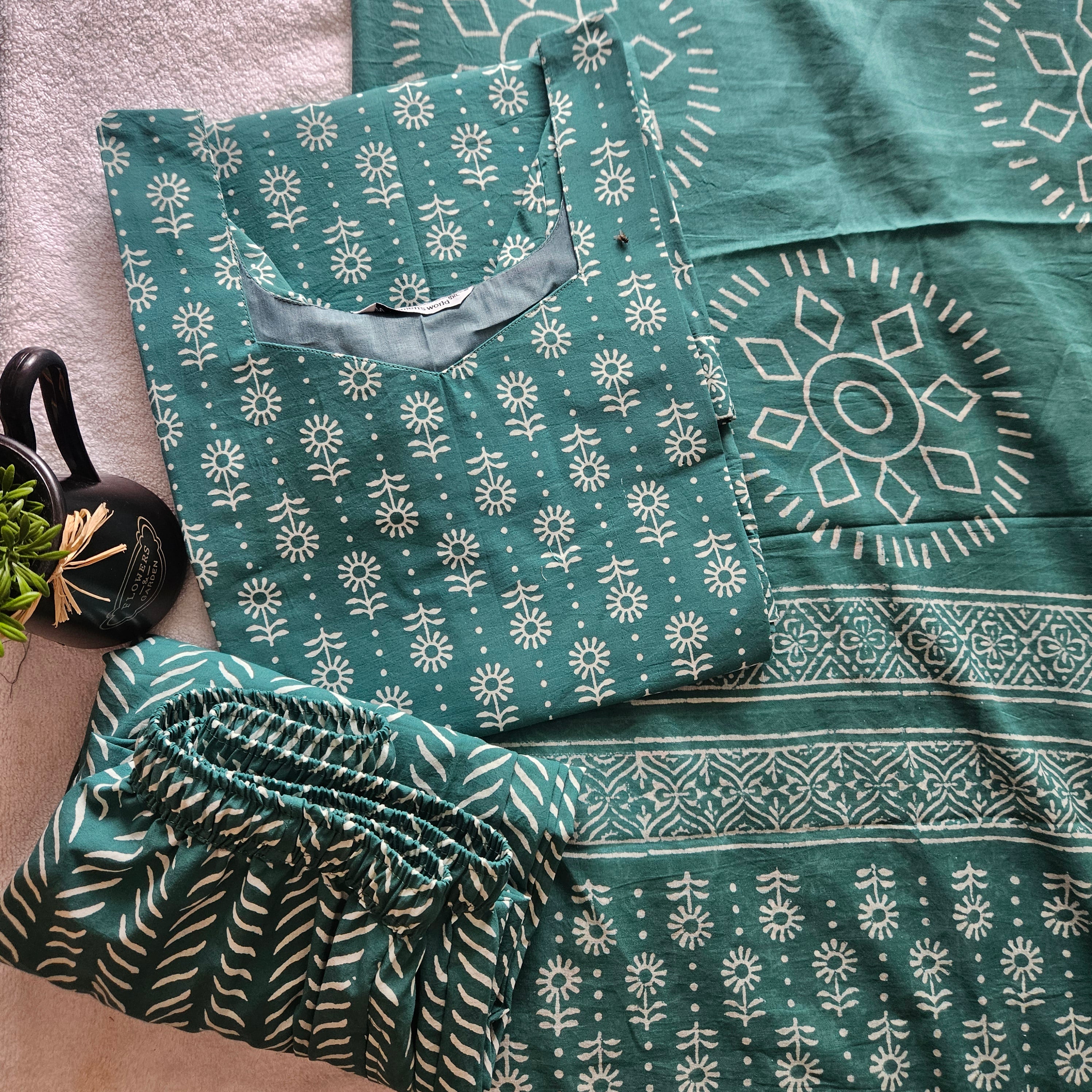 JC0100- Jaipur cotton- 3 piece set