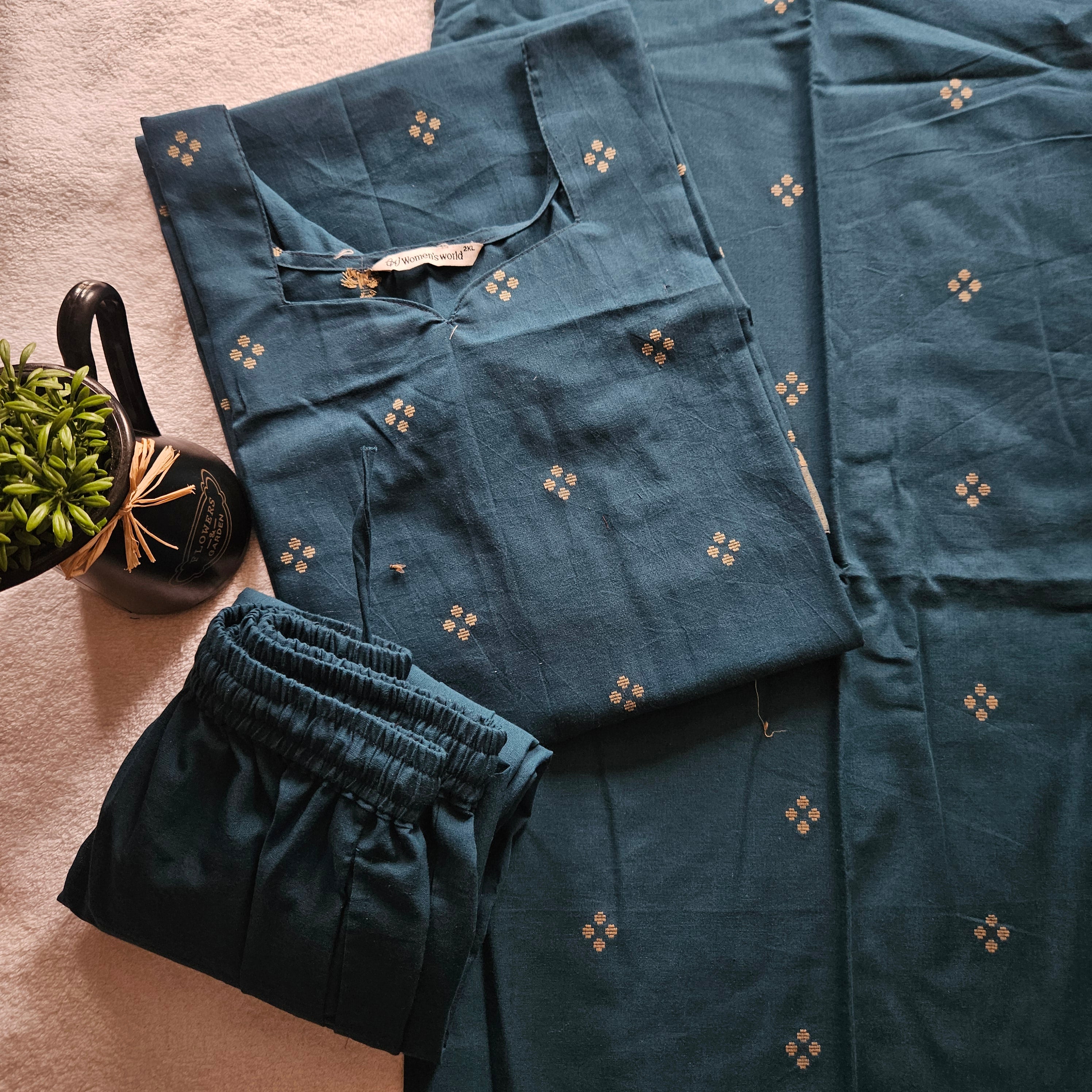 HC0061- Handloom cotton-3-piece set