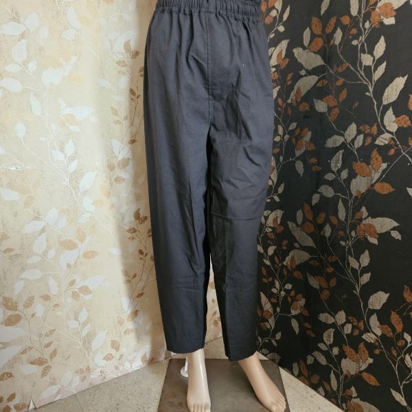 PT01-Straight cut pant -Black