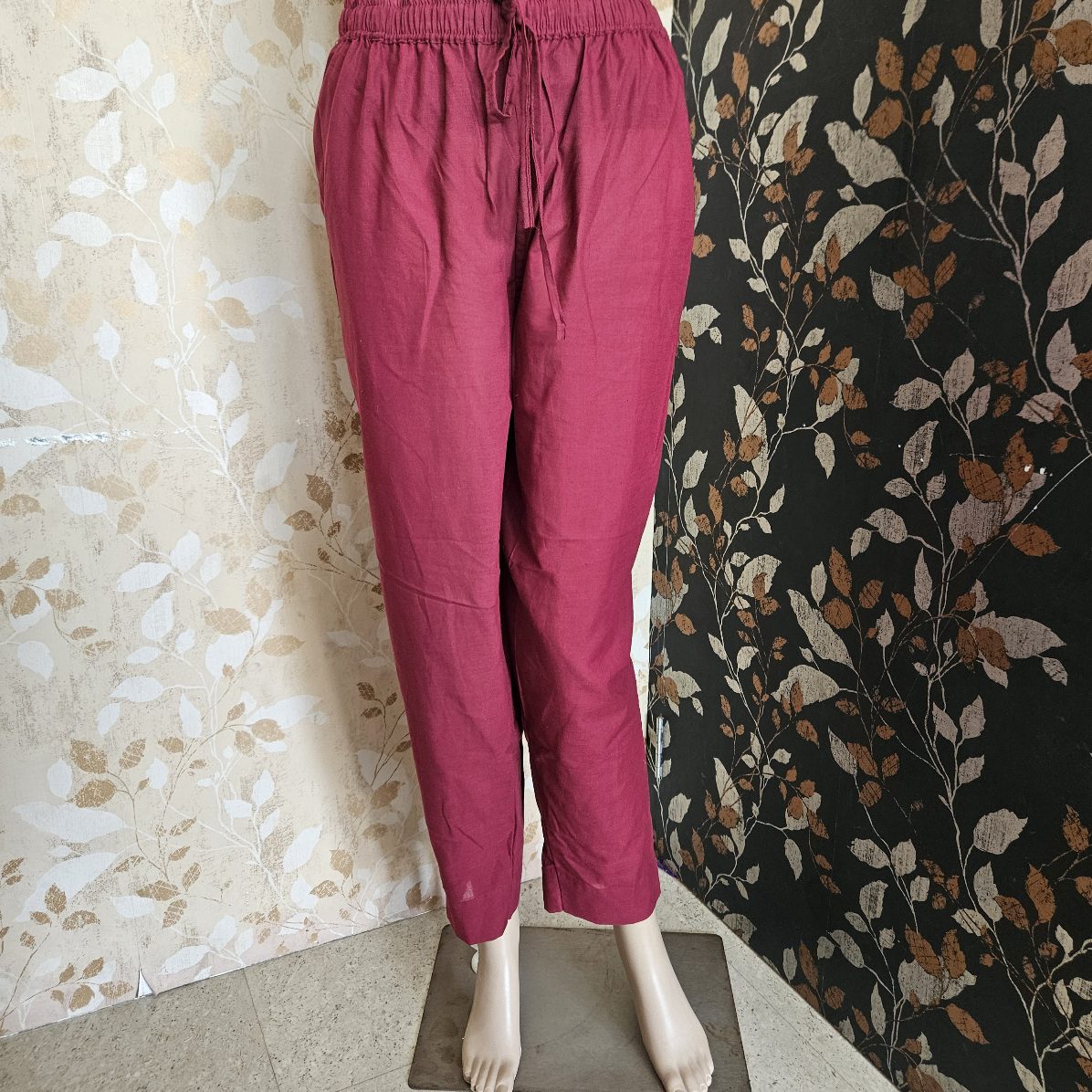 PT04-Straight cut pant -Maroon