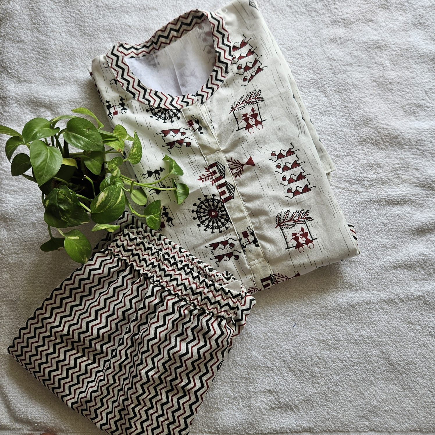 JC00021- Jaipuri cotton 2- piece set with linning