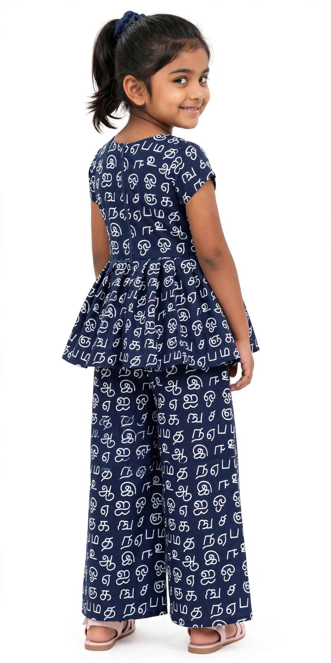 KIDS0002-Tamil Letter Print Co-ord Set