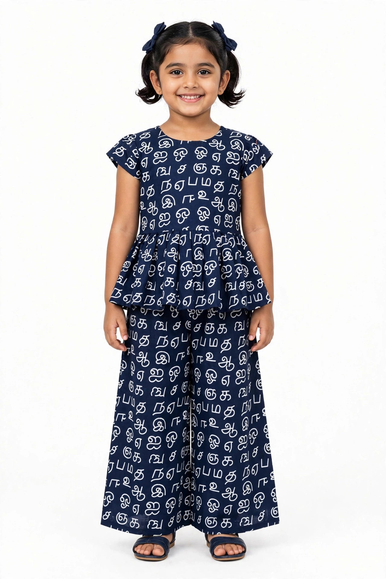 KIDS0002-Tamil Letter Print Co-ord Set
