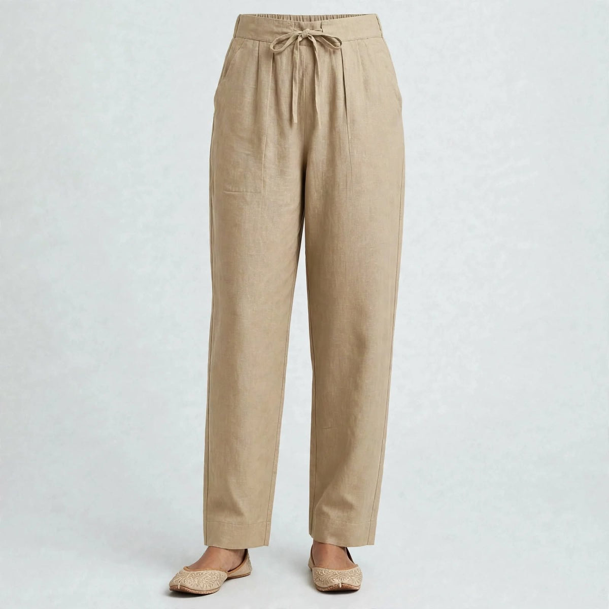 PT02-Straight cut pant -Beige