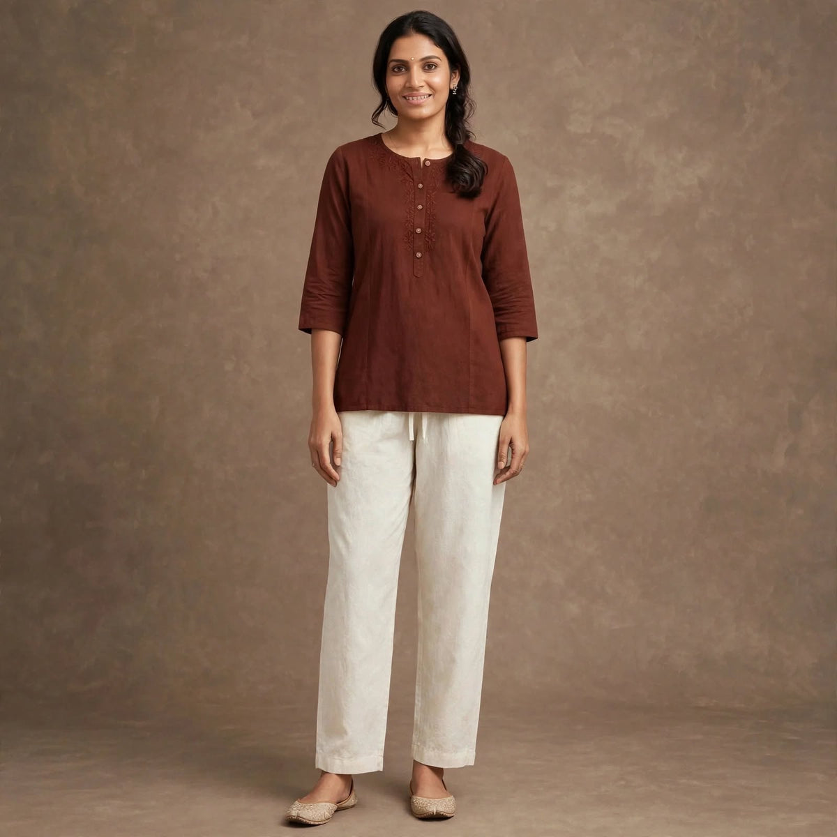 PT09-Straight cut pant - Off White