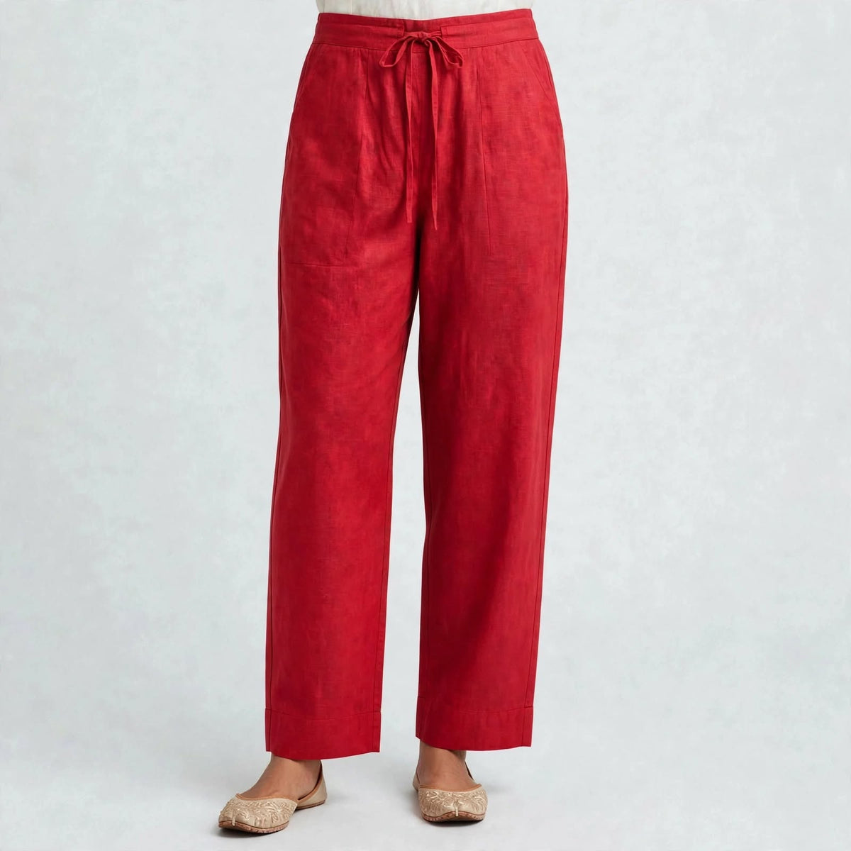 PT07-Straight cut pant - Red