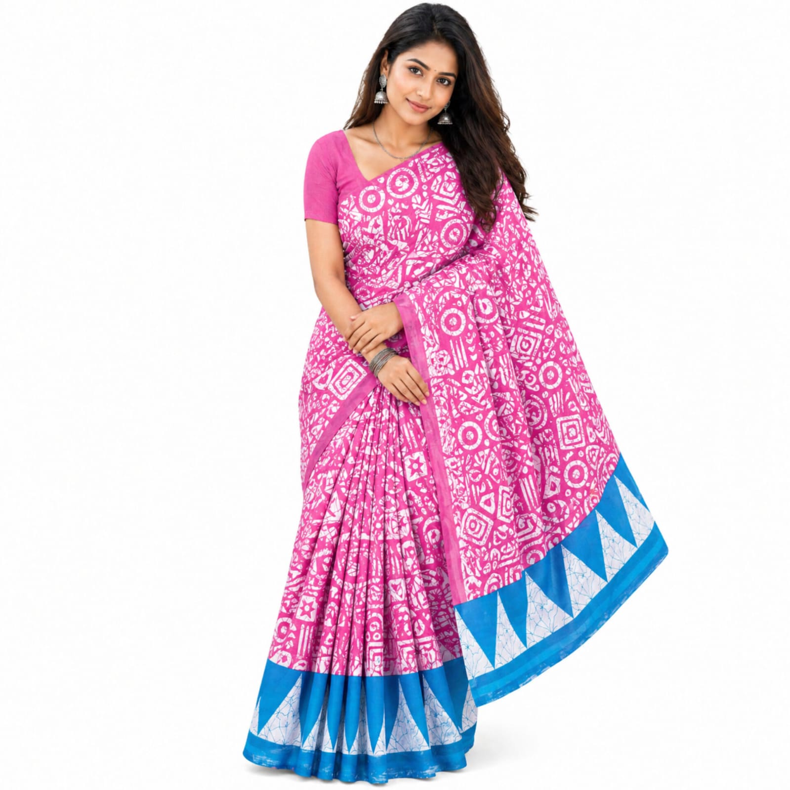 Saree0002-Pink