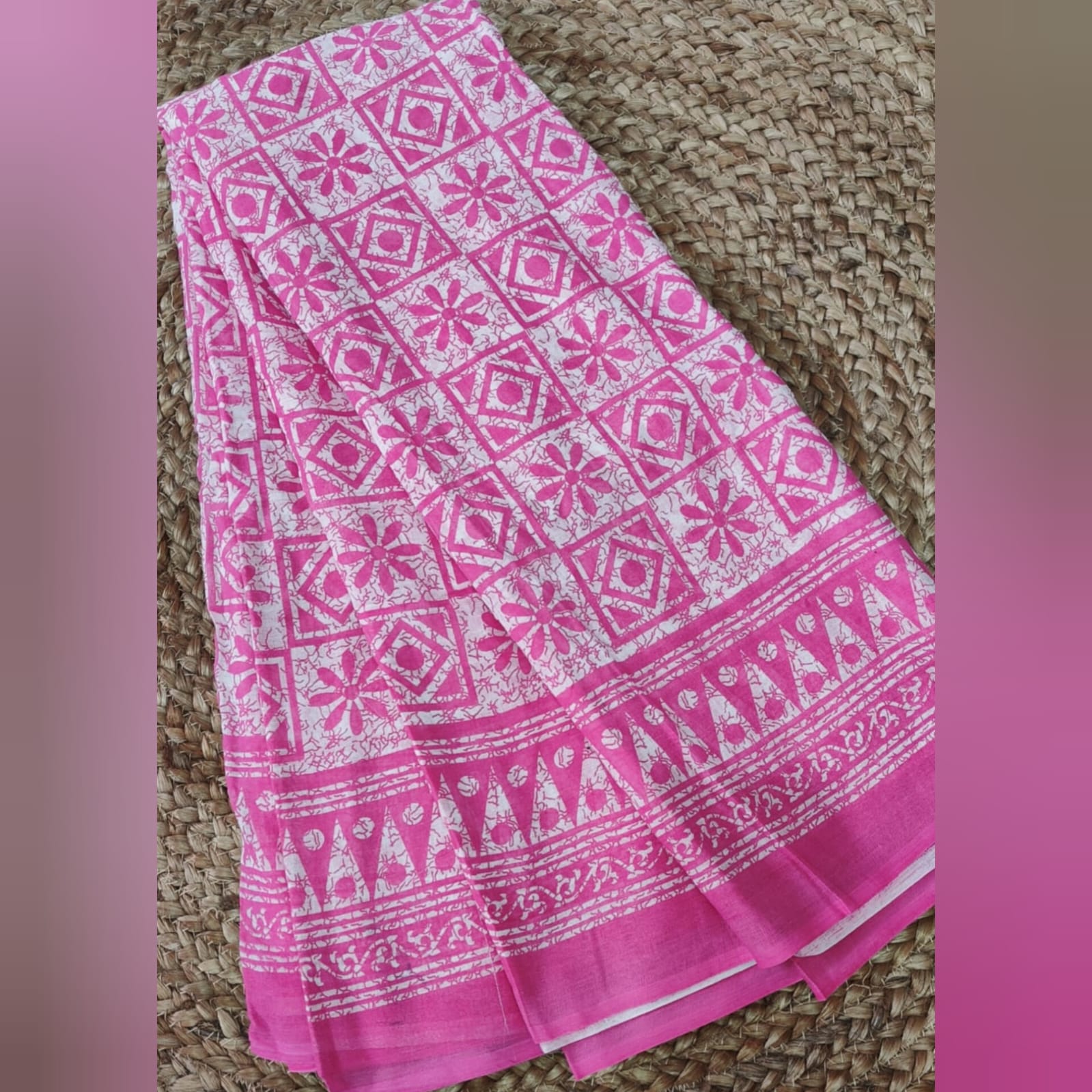 Saree0012-Rose pink