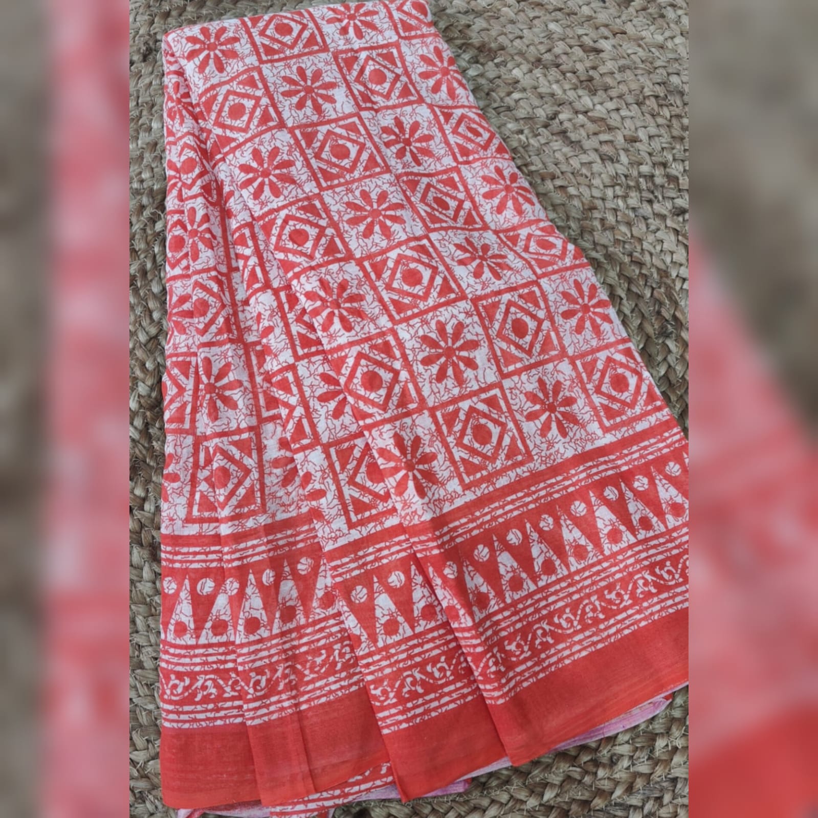 Saree0014-Peach