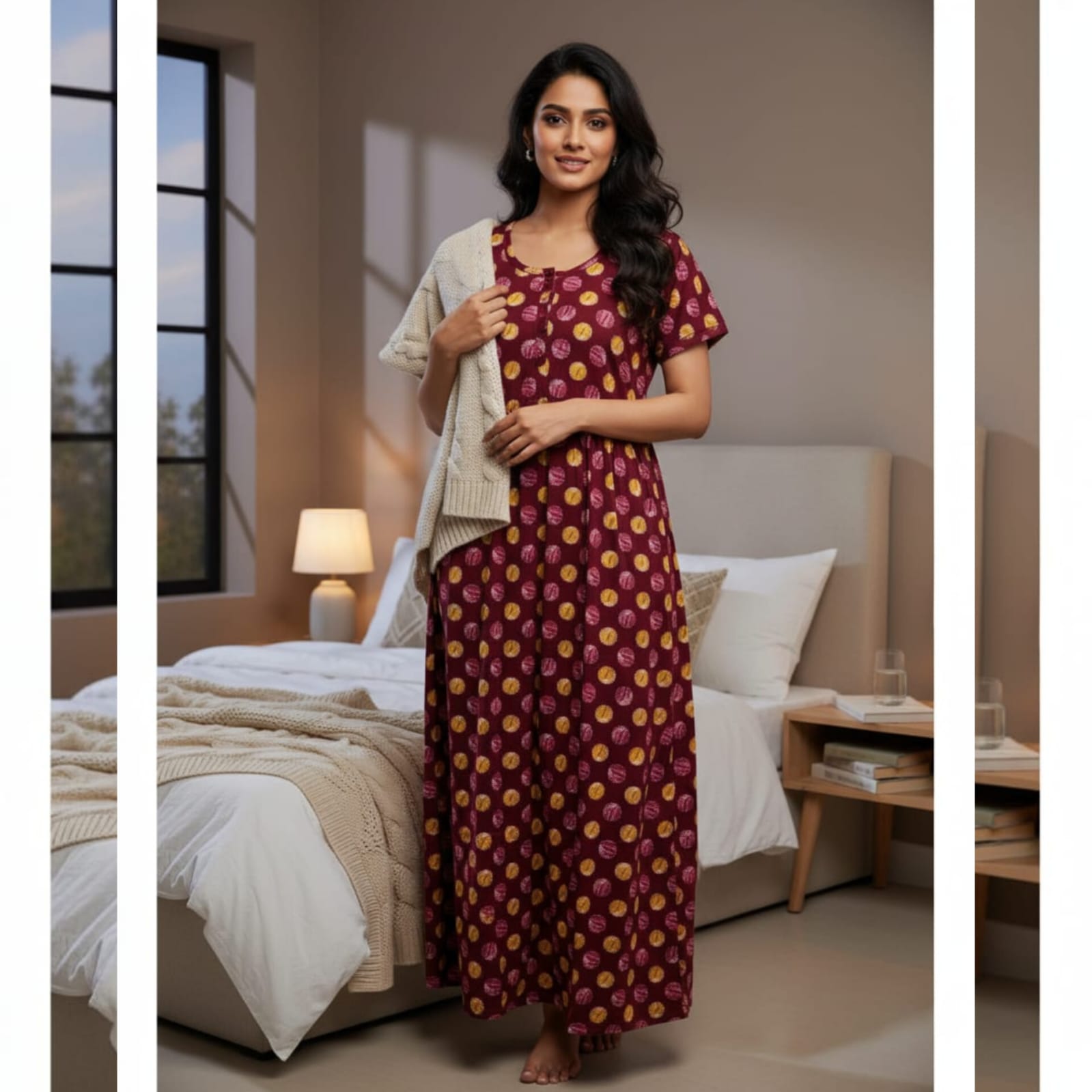 FN0044-Frock nighty