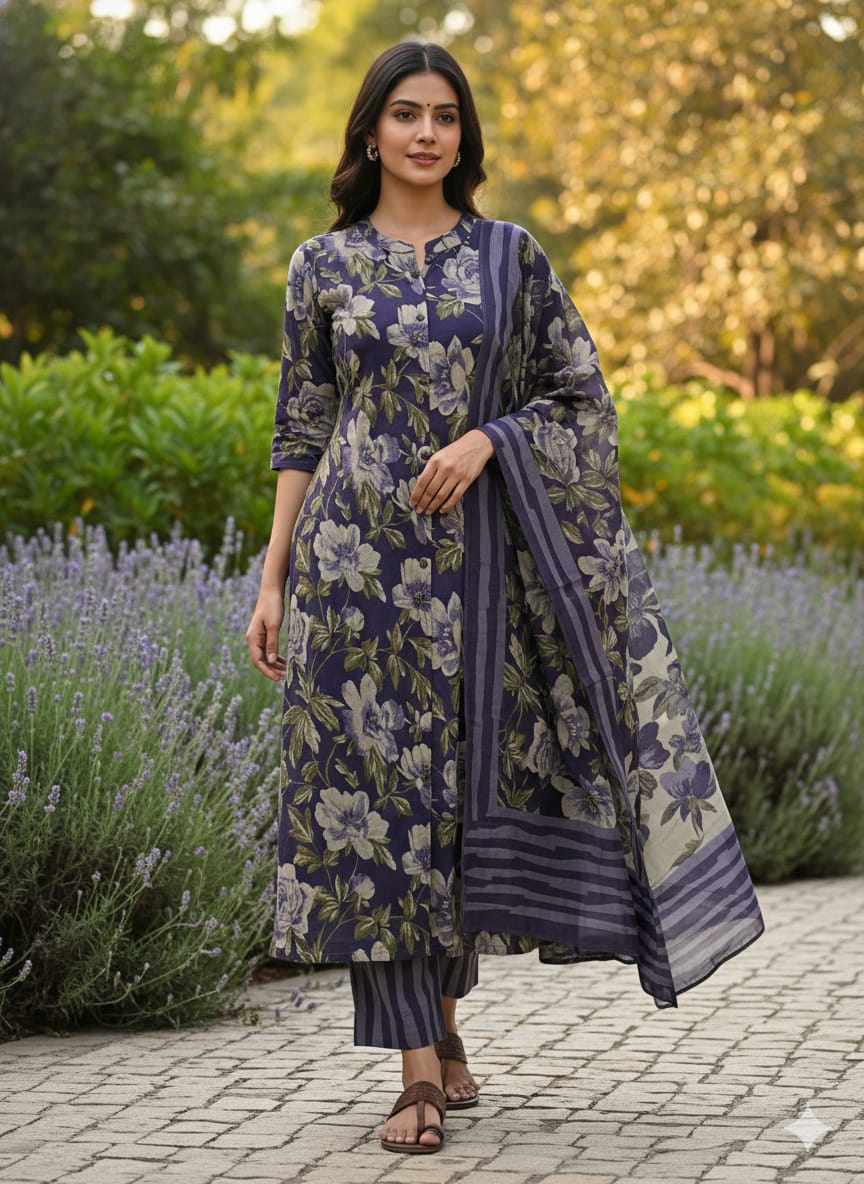 RM0166-Cambric Cotton- 3 - piece set