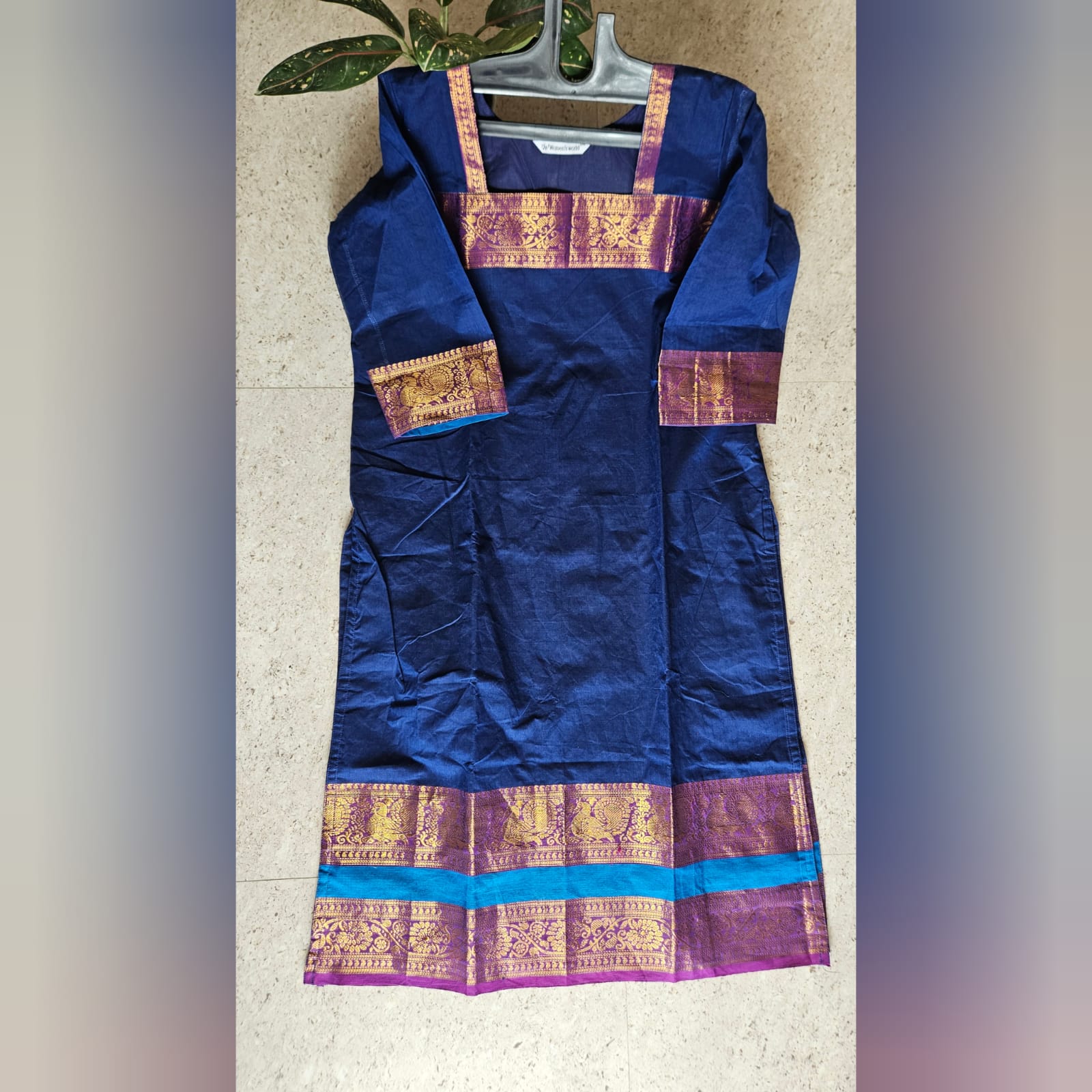 CTC004- Chettinad Cotton Top (Royal Blue)