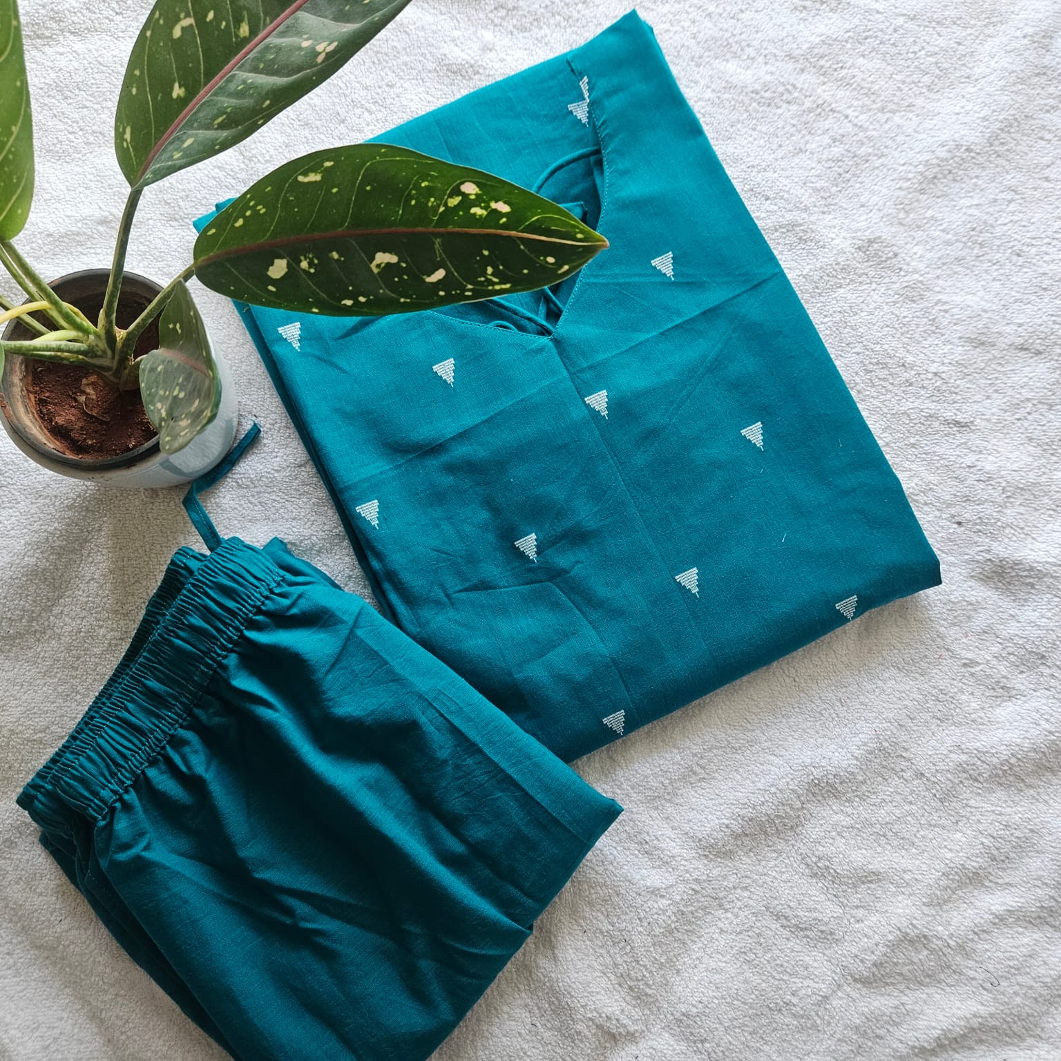 2-Piece set-HC0050 (Teal Blue)