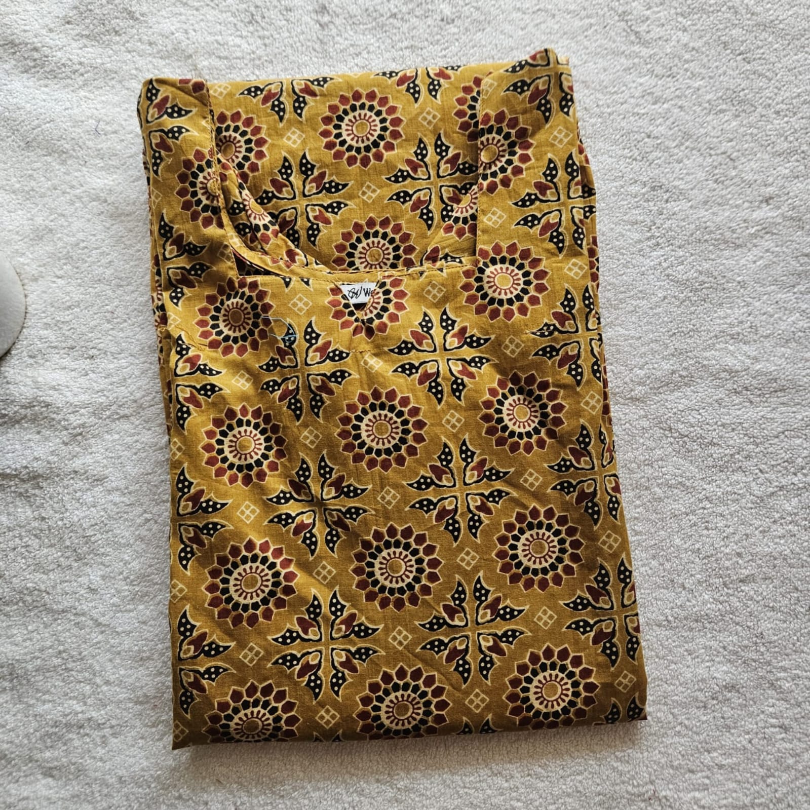 K00037 - Kurti - Yellow Mustard