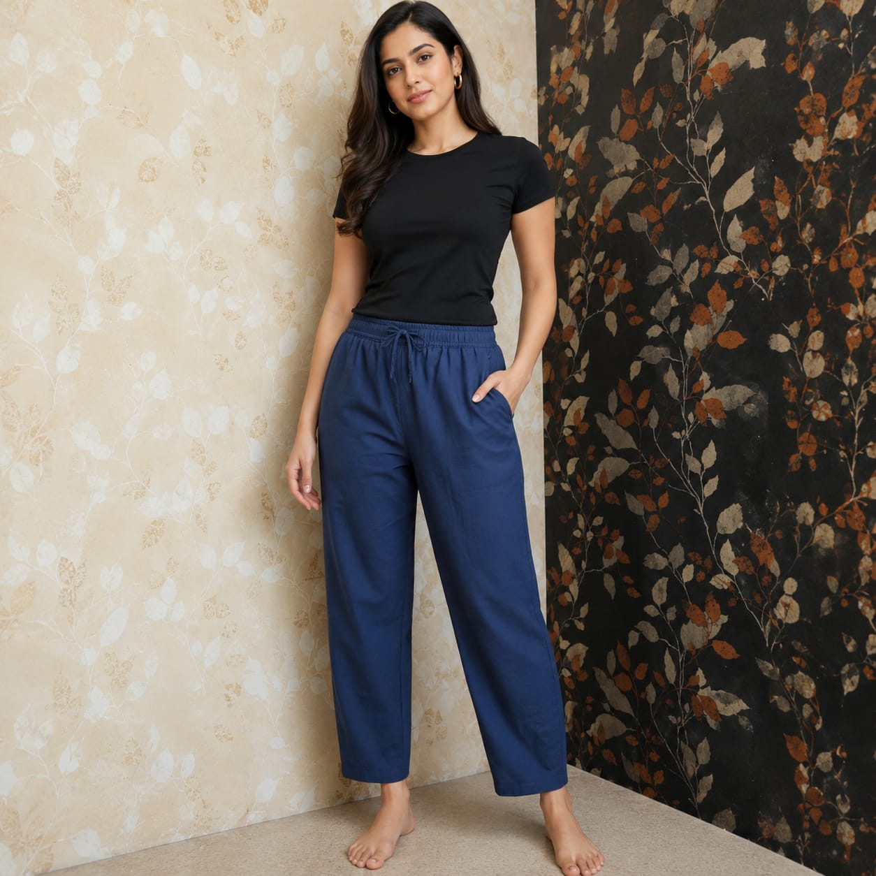 PT05-Straight cut pant - Navy Blue