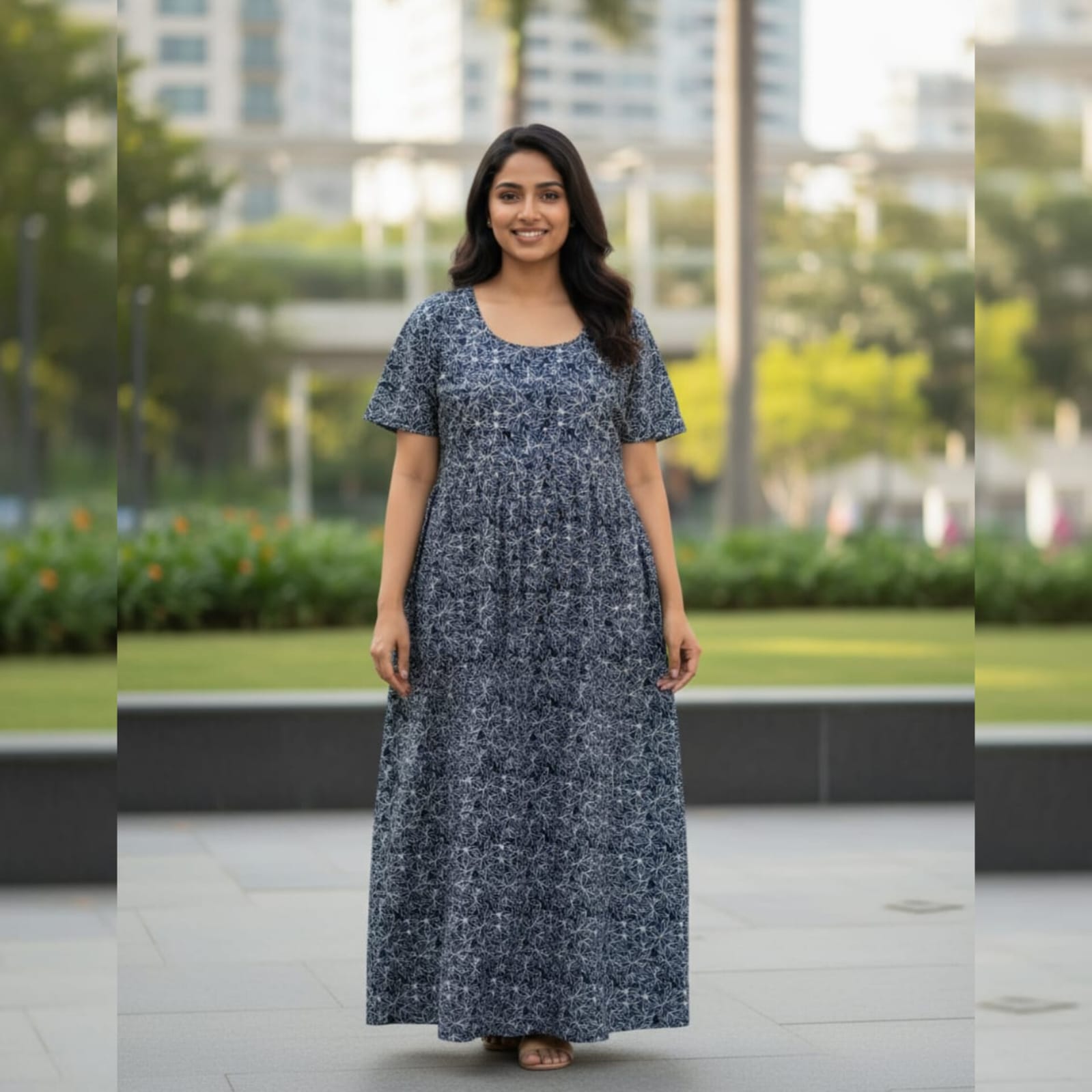 FN0047-Frock nighty