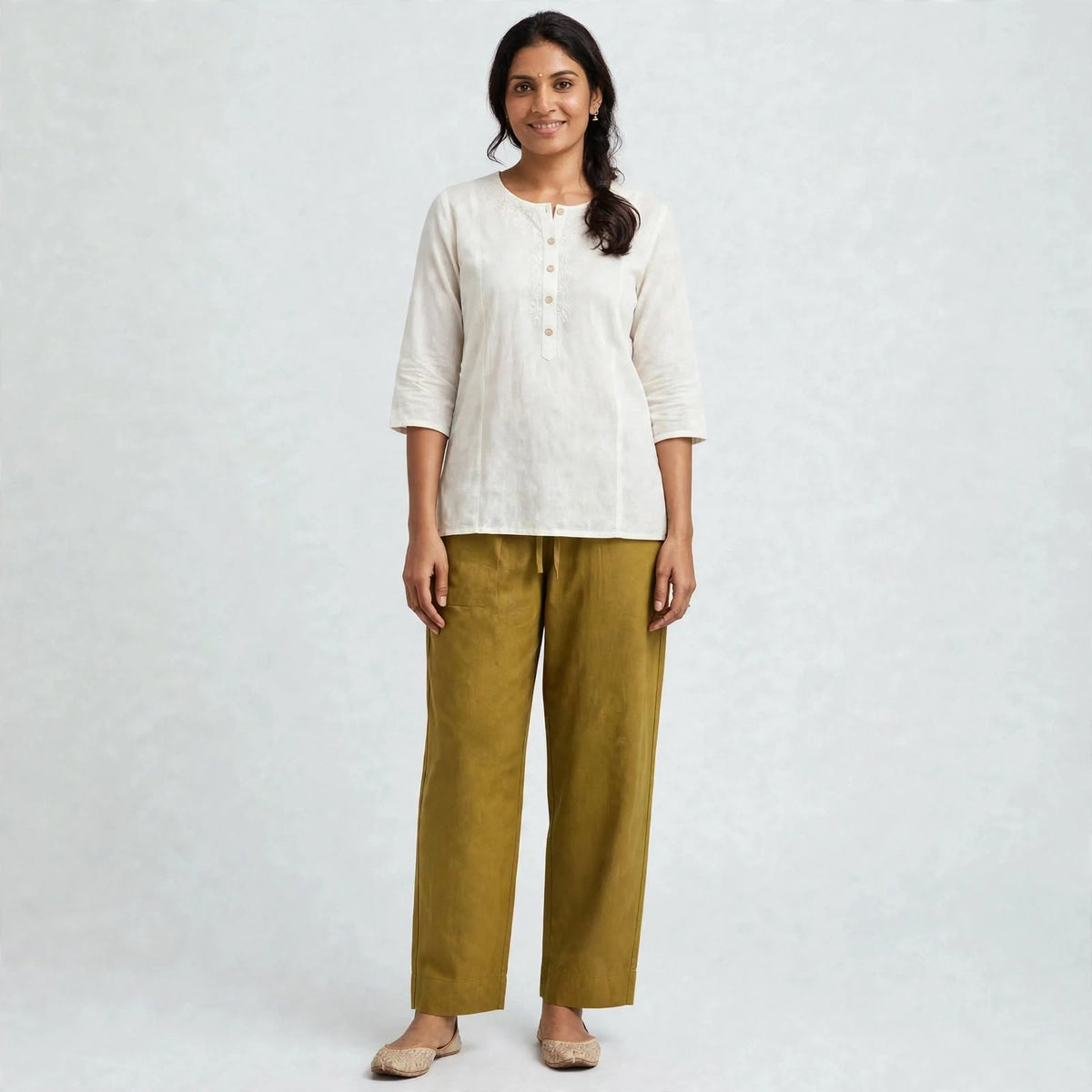 PT10-Straight cut pant - Olive Green