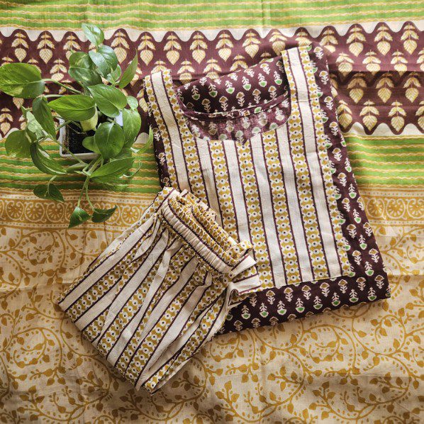 JC0006- Jaipuri cotton 3- piece set