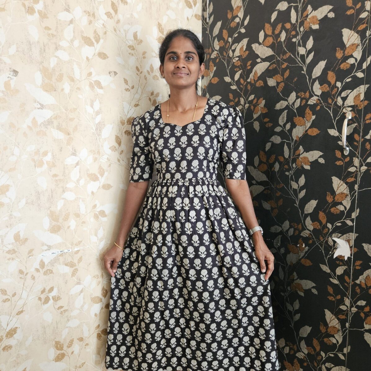 MF00012- Jaipur cotton - Maxi Frock