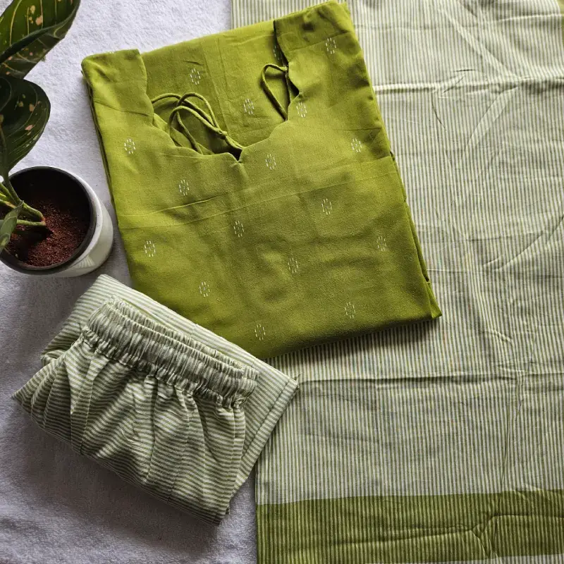 HC0026-Handloom Cotton-3-piece set