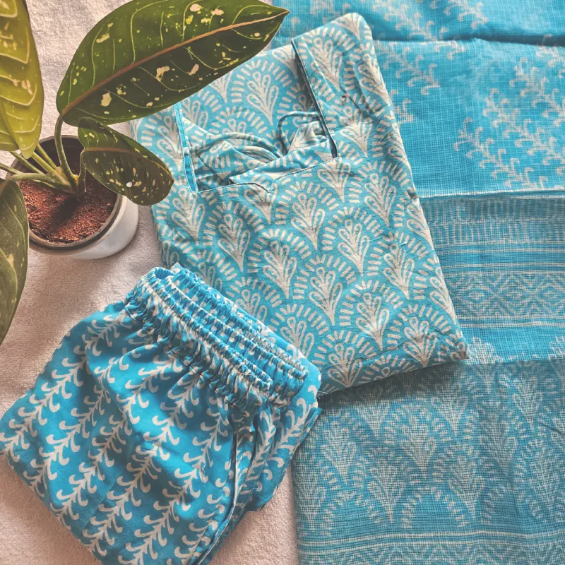 JC0021-Jaipuri cotton - 3piece set