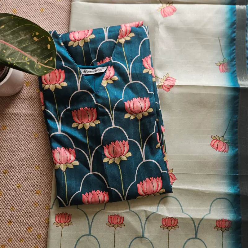 2-Piece set - ST0001-Semi Tussar with linning