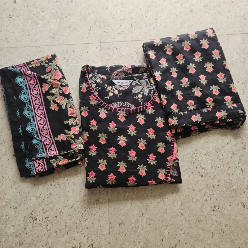 RM0167- Jaipuri Cotton- 3 - piece set